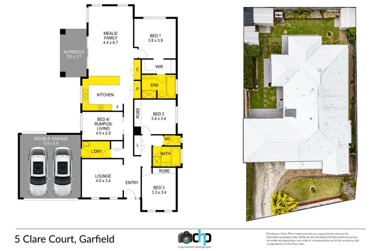 Floorplan of Homely house listing, 5 Clare court, Garfield VIC 3814