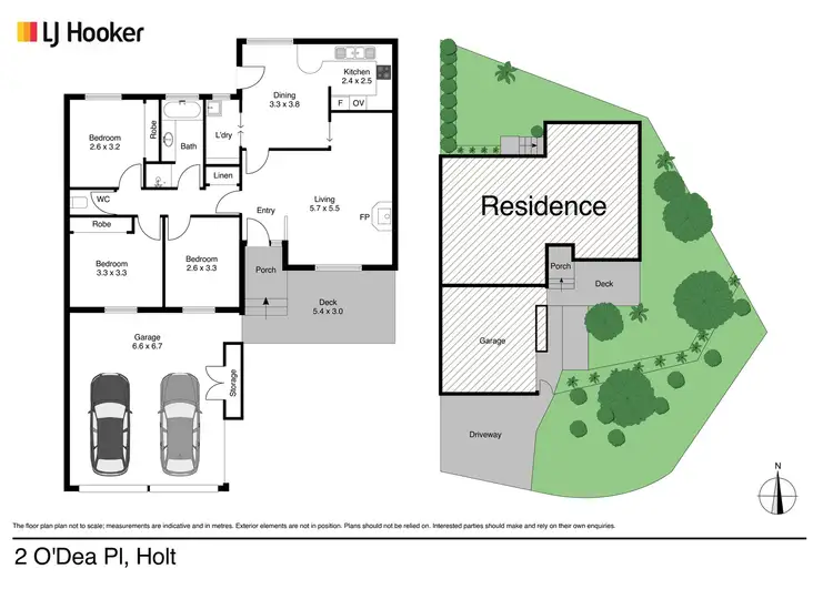Floorplan of Homely house listing, 2 O'Dea Place, Holt ACT 2615