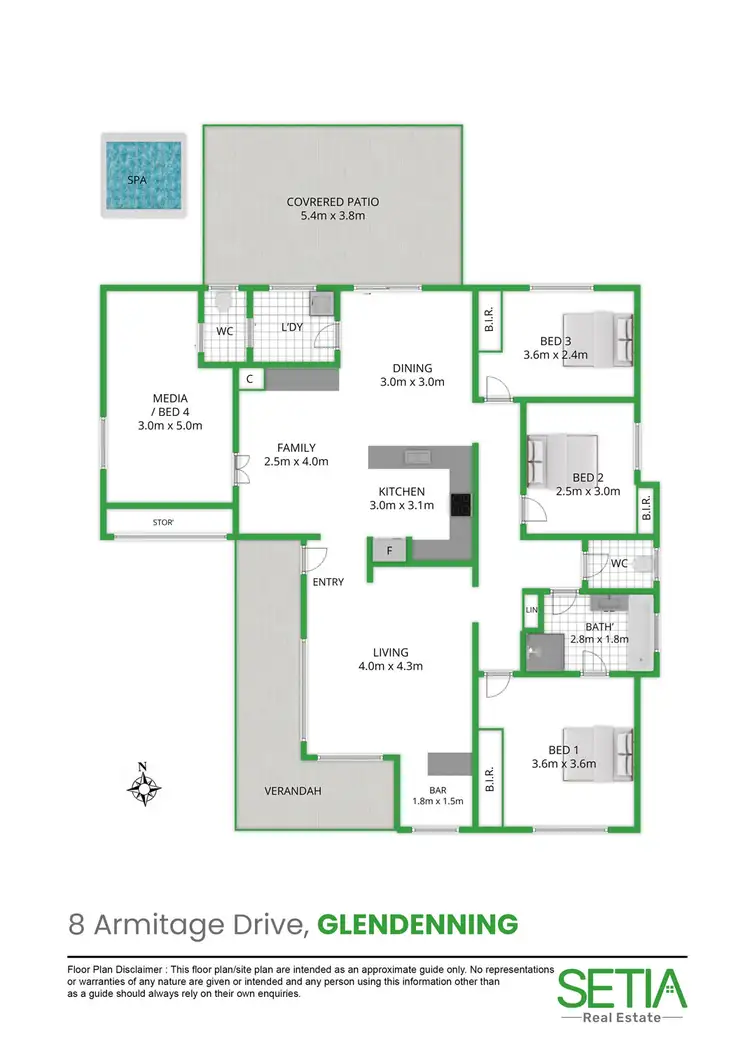 Floorplan of Homely house listing, 8 Armitage Drive, Glendenning NSW 2761