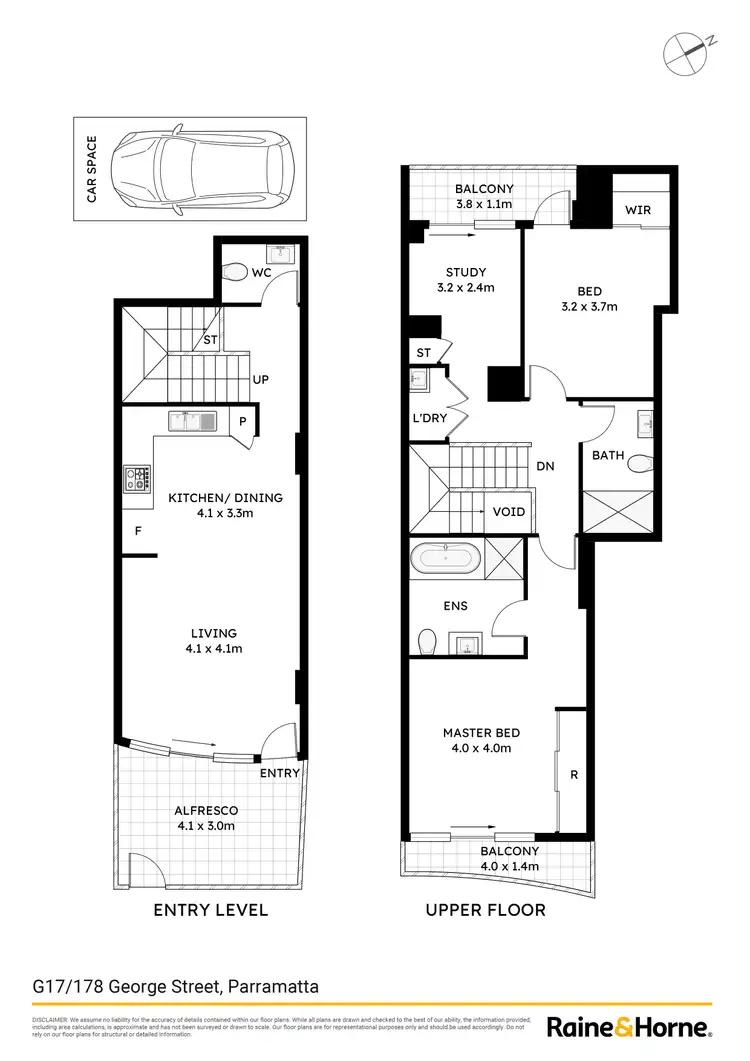 Floorplan of Homely apartment listing, G17/178 George Street, Parramatta NSW 2150