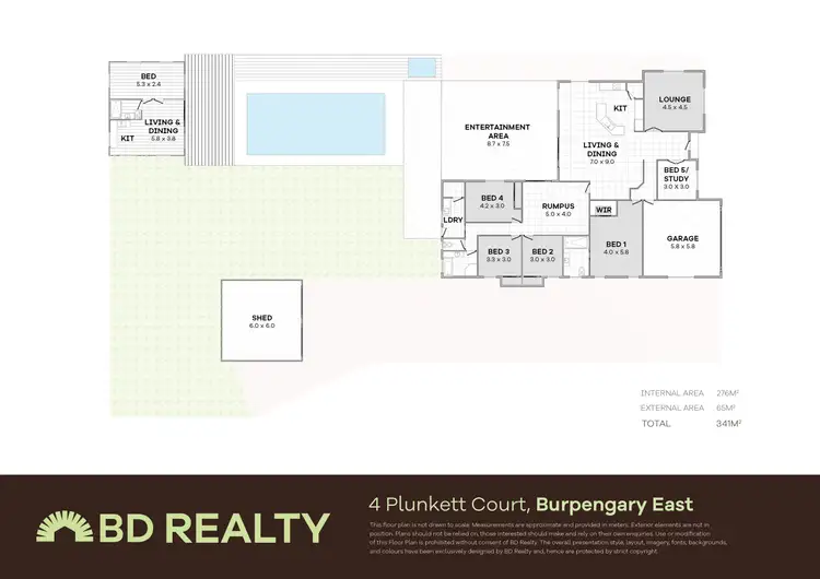 Floorplan of Homely house listing, 4 Plunkett Court, Burpengary East QLD 4505