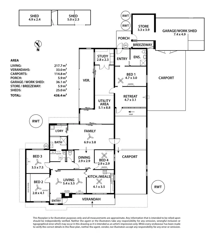 Floorplan of Homely house listing, 6 Douglas Street, Mannum SA 5238