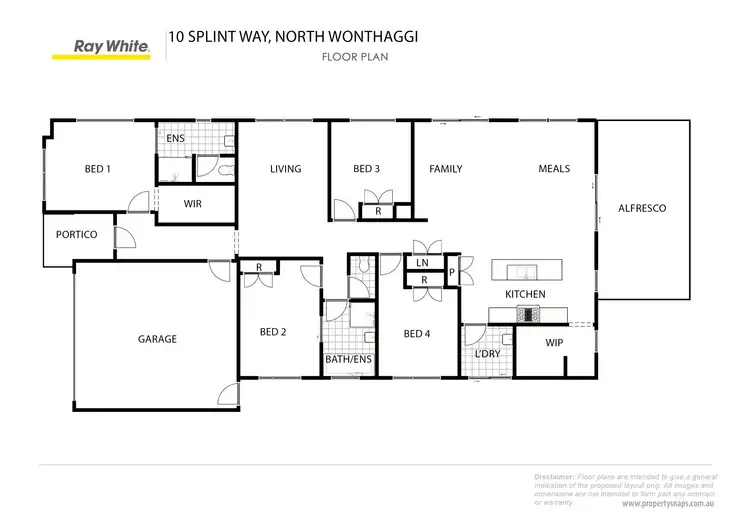 Floorplan of Homely house listing, 10 Splint Way, Wonthaggi VIC 3995
