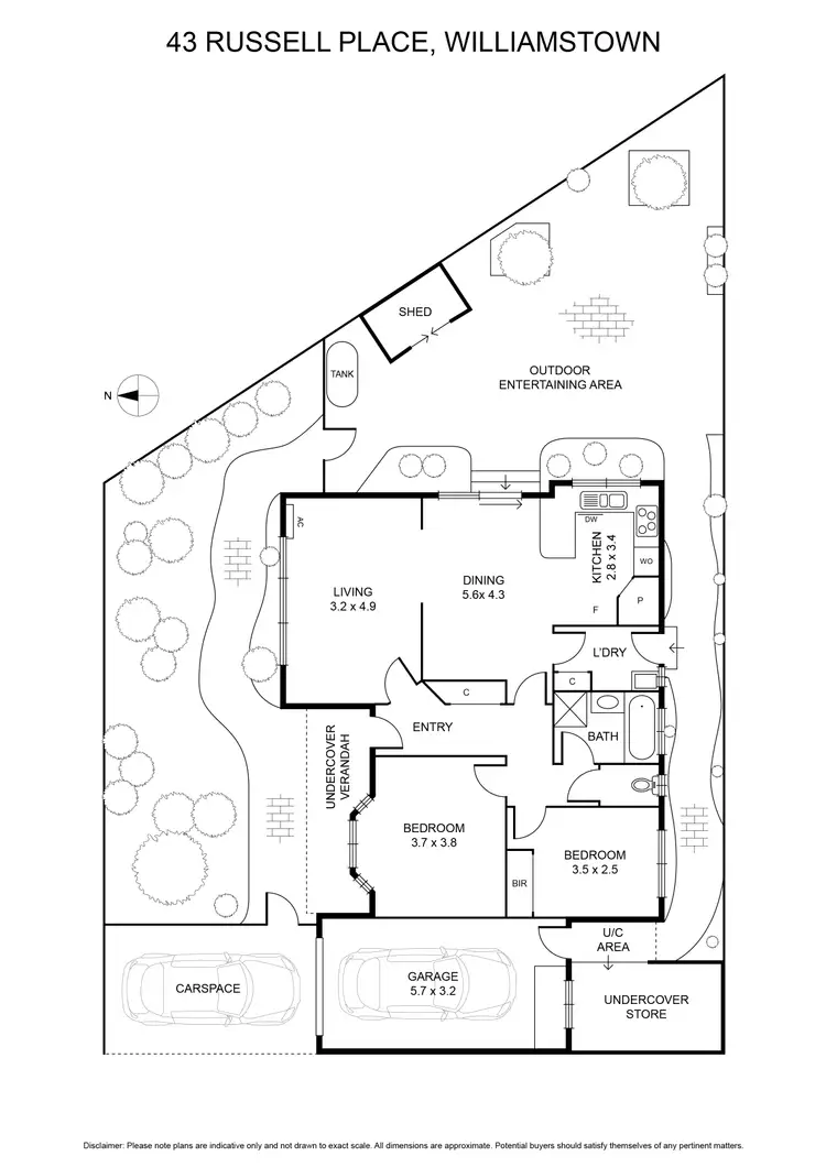 Floorplan of Homely house listing, 43 Russell Place, Williamstown VIC 3016
