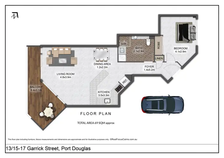 Floorplan of Homely apartment listing, 13/15-17 Garrick Street, Port Douglas QLD 4877
