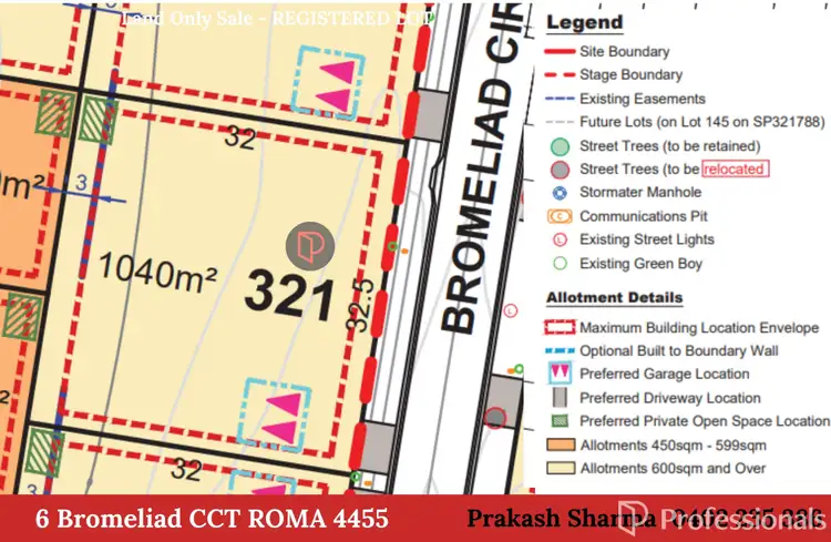Floorplan of Homely land listing, 6 Bromeliad Circuit, Roma QLD 4455