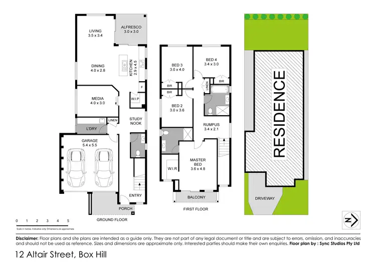 Floorplan of Homely house listing, 12 Altair Street, Box Hill NSW 2765