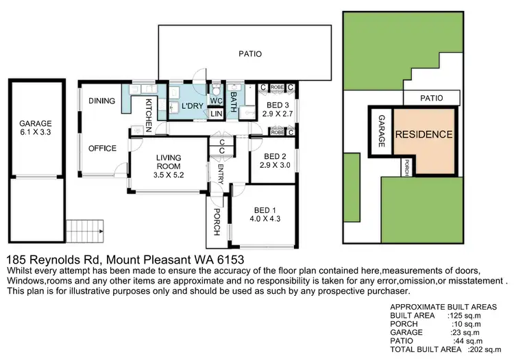 Floorplan of Homely house listing, 185 Reynolds Road, Mount Pleasant WA 6153