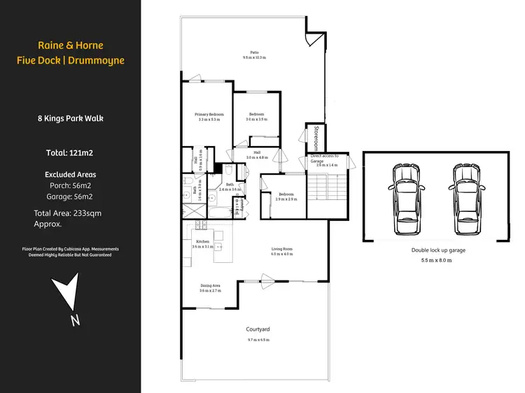 Floorplan of Homely villa listing, 8 Kings Park Walk, Five Dock NSW 2046