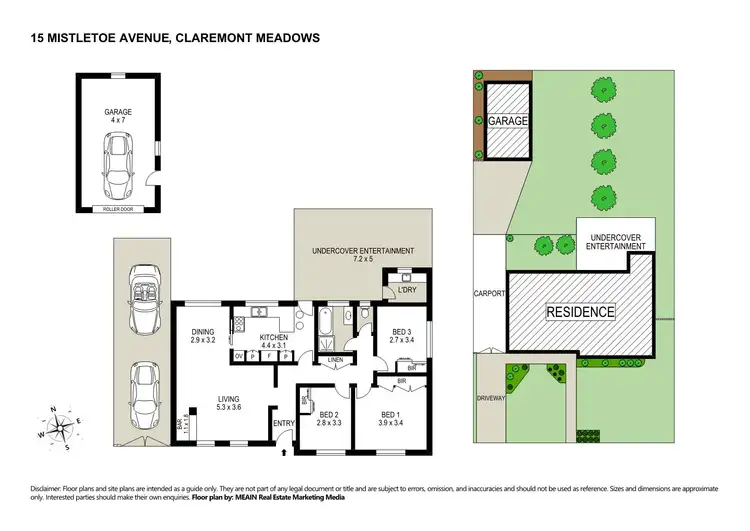 Floorplan of Homely house listing, 15 Mistletoe Avenue, Claremont Meadows NSW 2747