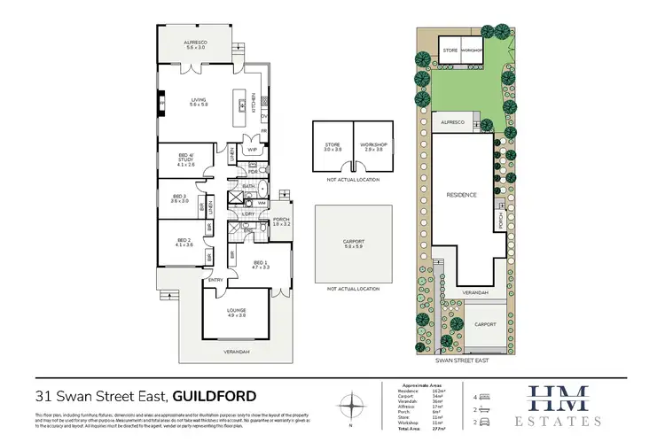 Floorplan of Homely house listing, 31 Swan Street East, Guildford WA 6055
