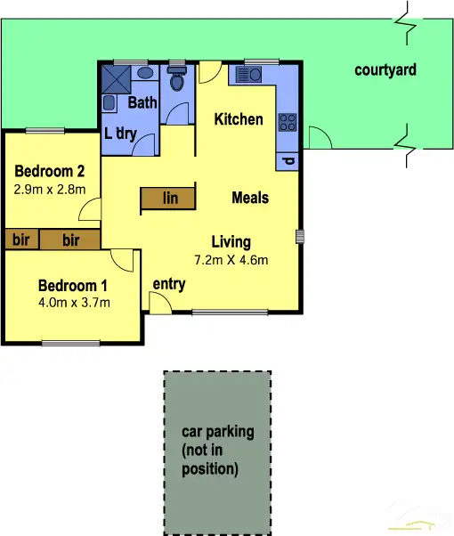 Floorplan of Homely unit listing, 4/5-7 Wagga Rd, Reservoir VIC 3073