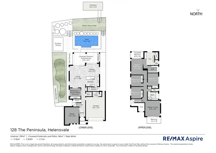Floorplan of Homely house listing, 128 The Peninsula, Helensvale QLD 4212