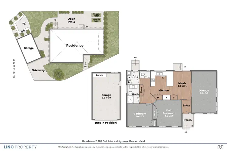 Floorplan of Homely unit listing, 2/107 Old Princes Highway, Beaconsfield VIC 3807