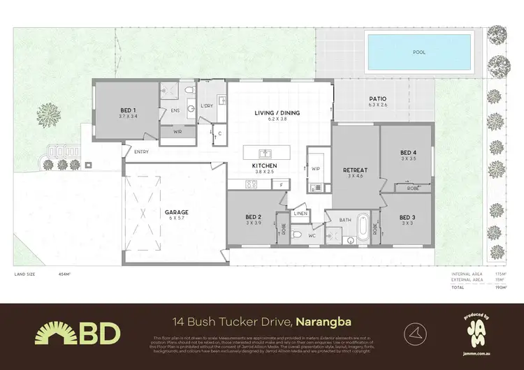 Floorplan of Homely house listing, 14 Bush Tucker Drive, Narangba QLD 4504