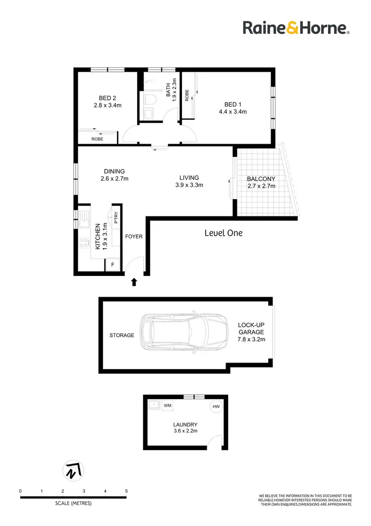 Floorplan of Homely apartment listing, 5/3-7 Dunmore Street North, Bexley NSW 2207