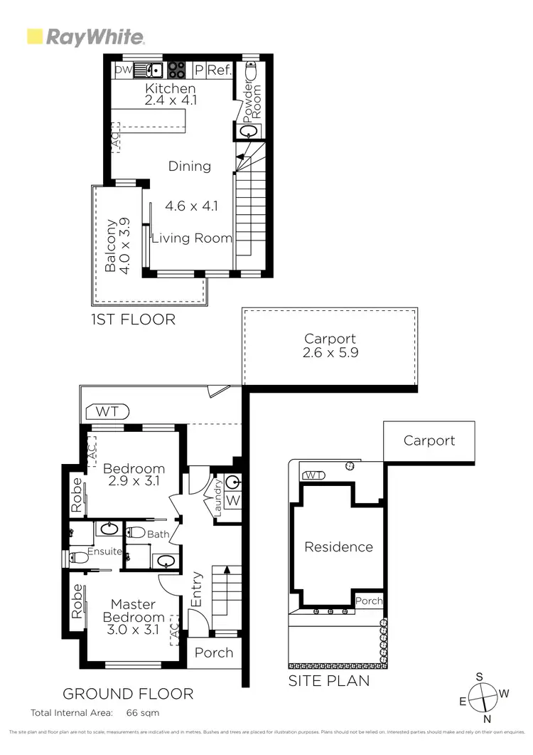 Floorplan of Homely townhouse listing, 11A Deakin Street, Maidstone VIC 3012