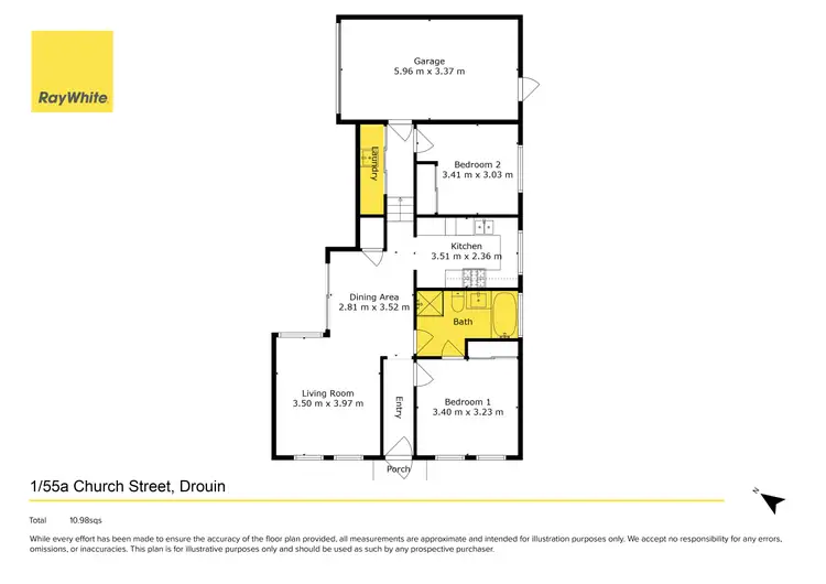 Floorplan of Homely unit listing, 1/55A Church Street, Drouin VIC 3818