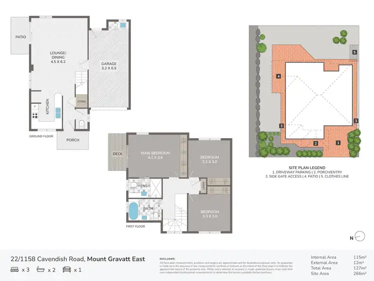 Floorplan of Homely townhouse listing, 22/1158 Cavendish Road, Mount Gravatt East QLD 4122