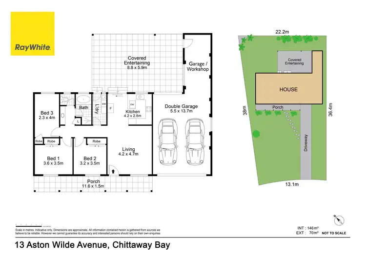 Floorplan of Homely house listing, 13 Aston Wilde Avenue, Chittaway Bay NSW 2261