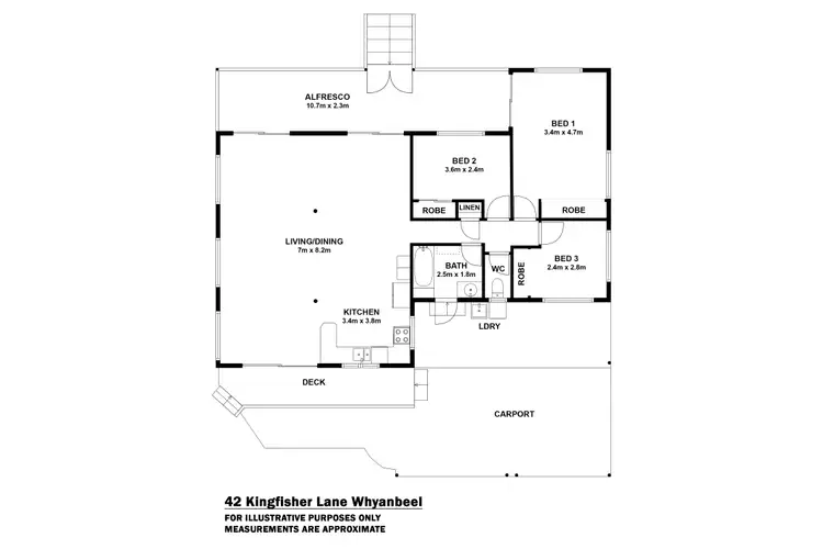 Floorplan of Homely house listing, 42 Kingfisher Lane, Whyanbeel QLD 4873