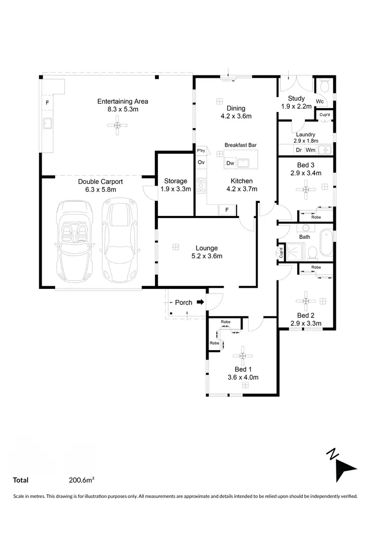 Floorplan of Homely house listing, 24 Royal Avenue, Pooraka SA 5095