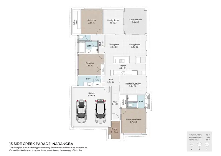 Floorplan of Homely house listing, 15 Side Creek Parade, Narangba QLD 4504