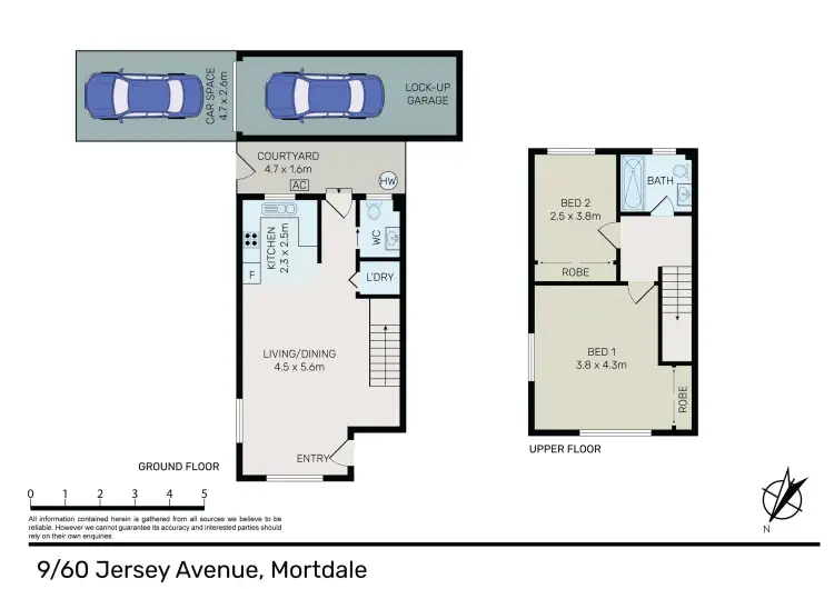 Floorplan of Homely townhouse listing, 9/60-62 Jersey Ave, Mortdale NSW 2223