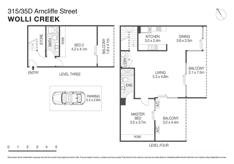 Floorplan of Homely apartment listing, 315/35D Arncliffe Street, Wolli Creek NSW 2205