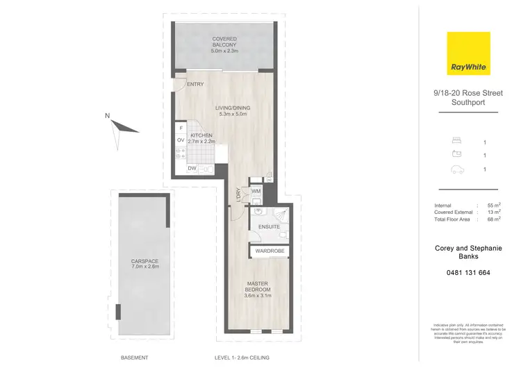 Floorplan of Homely apartment listing, 9/18 Rose Street, Southport QLD 4215