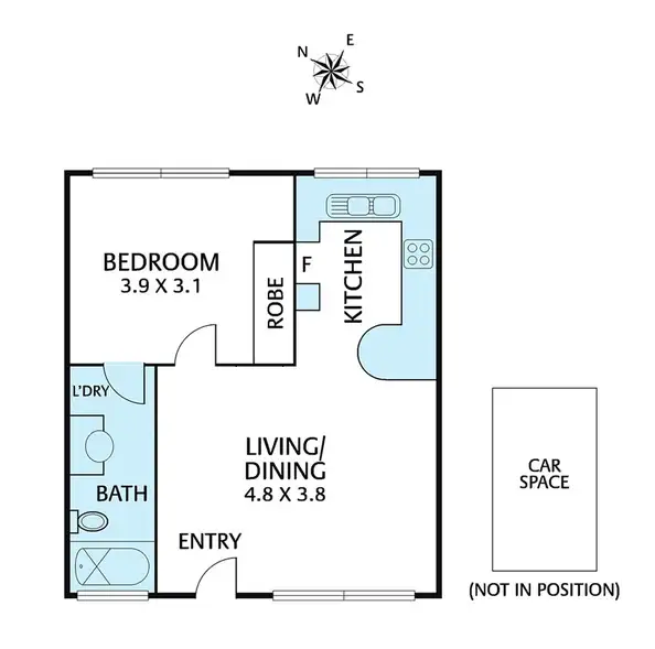 Floorplan of Homely apartment listing, 15/19 Park Street, Hawthorn VIC 3122
