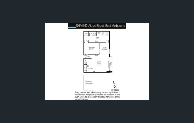 Floorplan of Homely house listing, 401V/162 Albert Street, East Melbourne VIC 3002