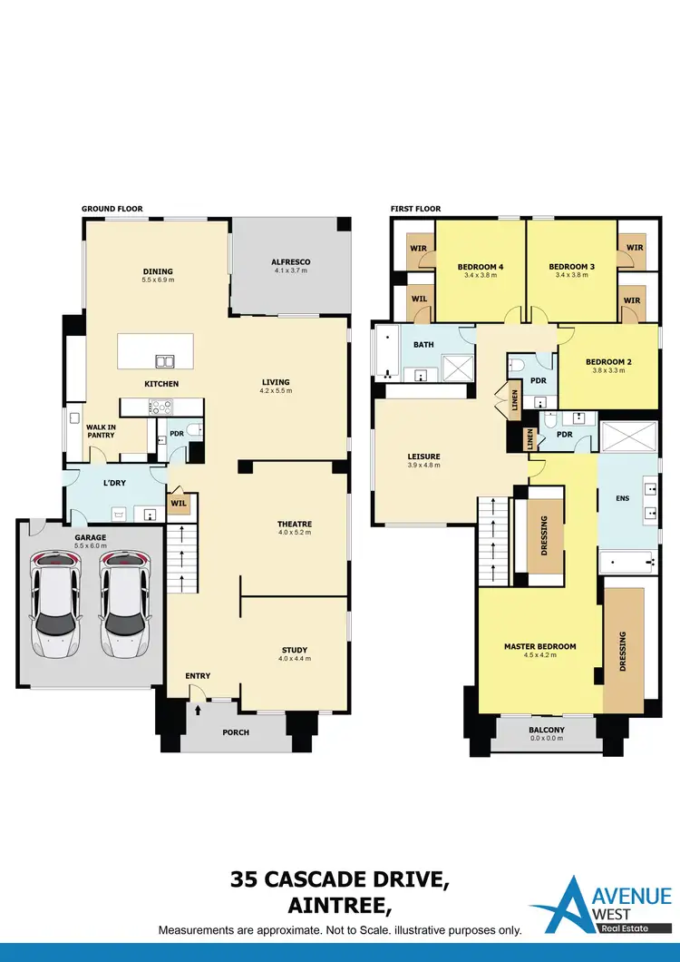Floorplan of Homely house listing, 35 Cascade Drive, Aintree VIC 3336