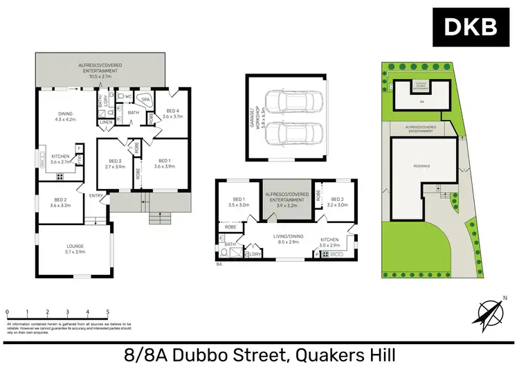 Floorplan of Homely house listing, 8-8A Dubbo Street, Quakers Hill NSW 2763