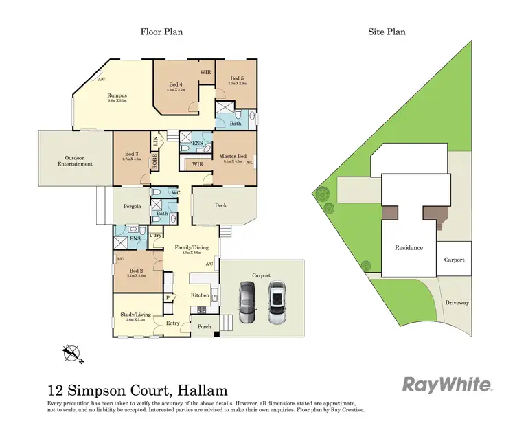 Floorplan of Homely house listing, 12 Simpson Court, Hallam VIC 3803