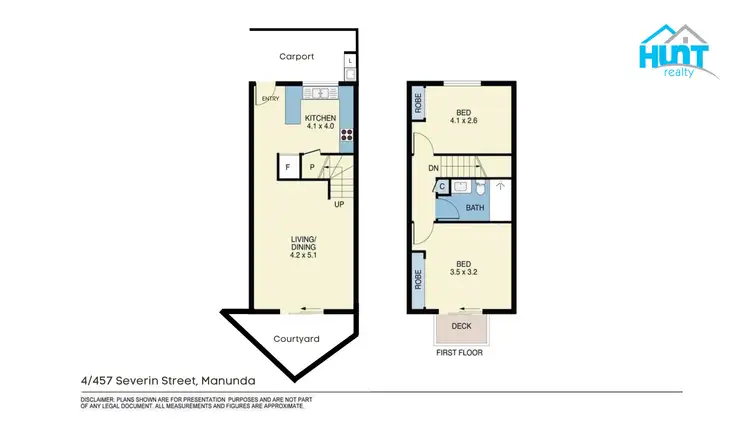 Floorplan of Homely townhouse listing, 4/457 Severin Street, Manunda QLD 4870