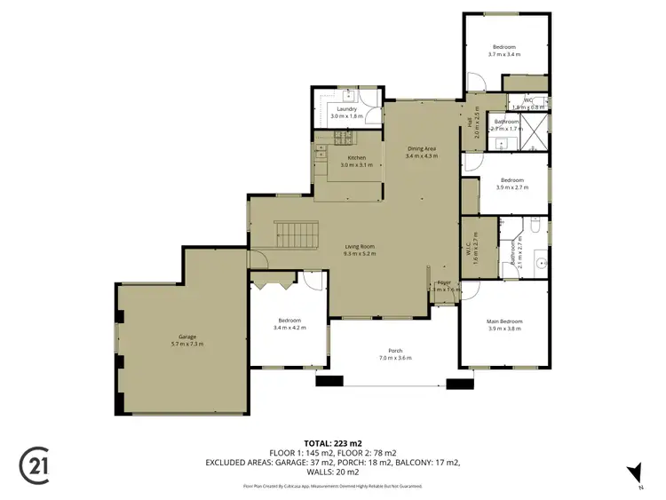 Floorplan of Homely house listing, 1 Ajax Place, San Remo WA 6210