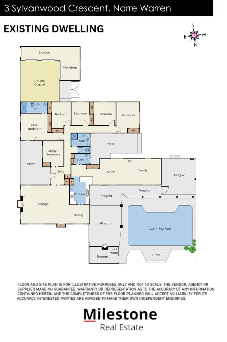 Floorplan of Homely house listing, 3 Sylvanwood Crescent, Narre Warren VIC 3805