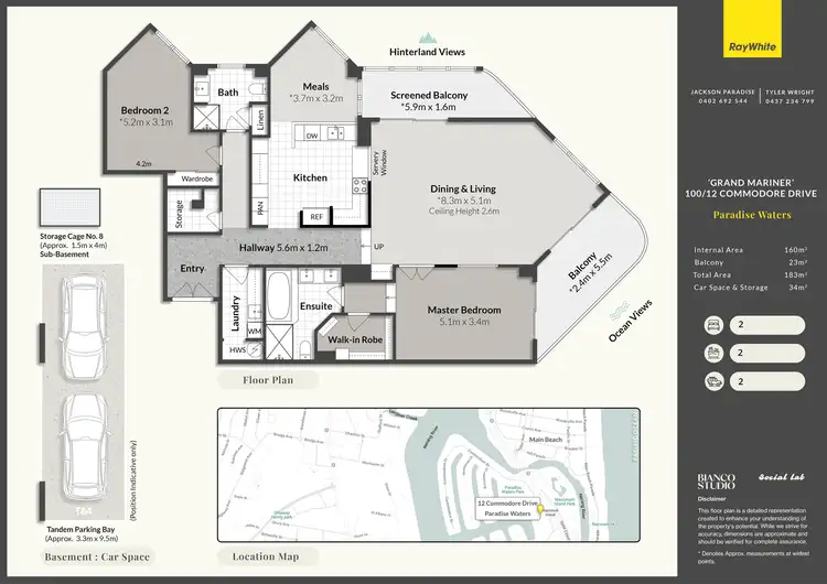 Floorplan of Homely apartment listing, 100/12 Commodore Drive, Paradise Waters QLD 4217