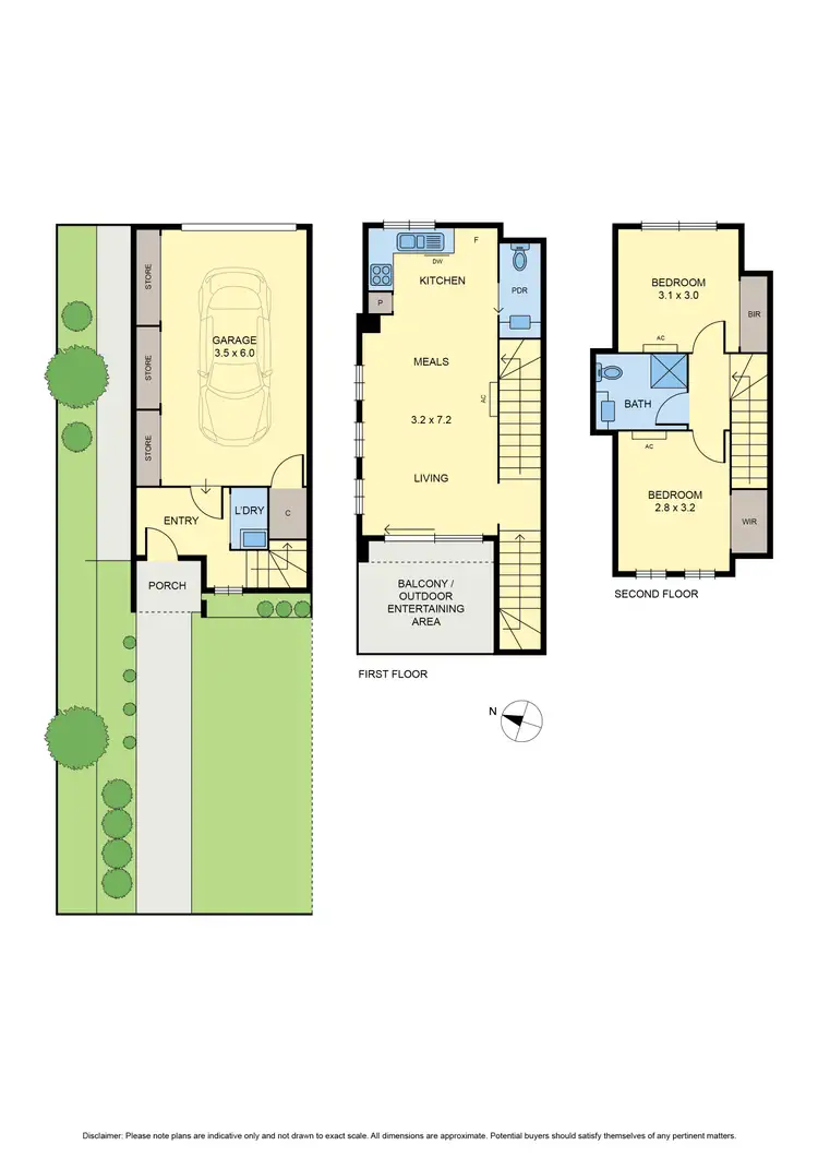 Floorplan of Homely townhouse listing, 1/52 Railway Parade, Pascoe Vale VIC 3044