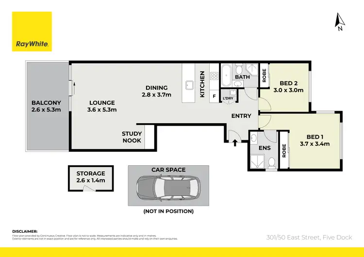 Floorplan of Homely apartment listing, 301/50 East Street, Five Dock NSW 2046