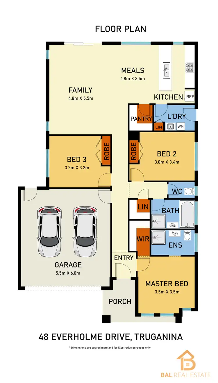 Floorplan of Homely house listing, 48 Everholme Drive, Truganina VIC 3029