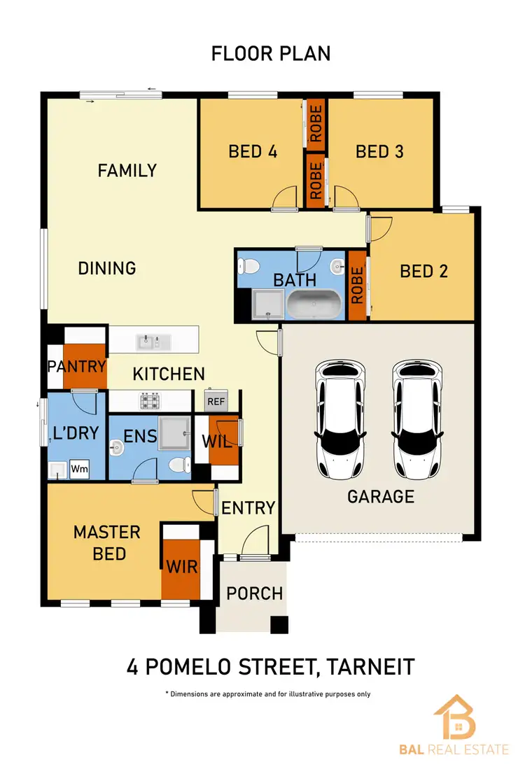 Floorplan of Homely house listing, 4 Pomelo Street, Tarneit VIC 3029