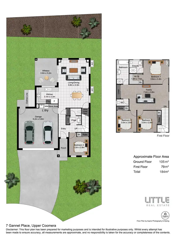 Floorplan of Homely house listing, 7 Gannet Place, Upper Coomera QLD 4209