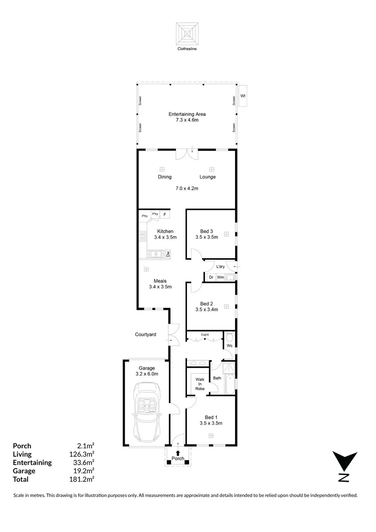 Floorplan of Homely house listing, 9 York Street, Northfield SA 5085