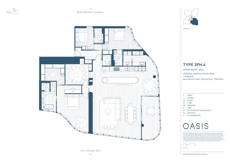 Floorplan of Homely apartment listing, 1804/32 Palmerston Cres, South Melbourne VIC 3205