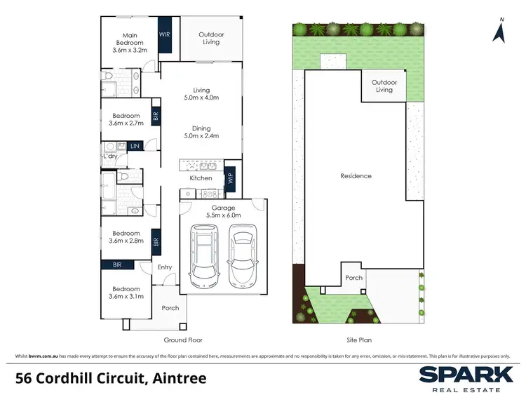 Floorplan of Homely house listing, 56 Cordhill Circuit, Aintree VIC 3336
