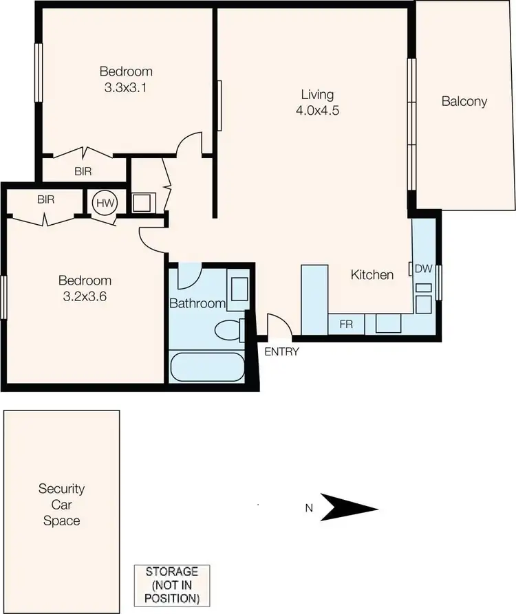Floorplan of Homely apartment listing, 4/185 Auburn Road, Hawthorn VIC 3122
