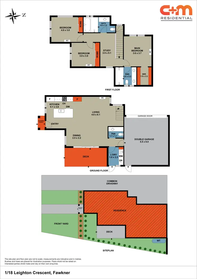 Floorplan of Homely townhouse listing, 1/18 Leighton Crescent, Fawkner VIC 3060