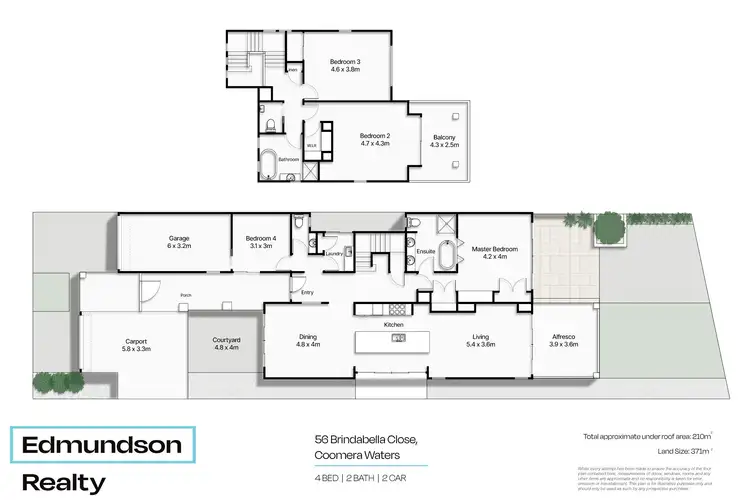 Floorplan of Homely house listing, 56 Brindabella Close, Coomera Waters QLD 4209